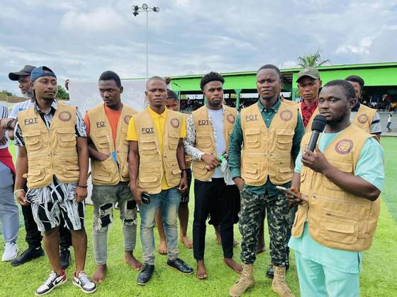 Friends of Tapson volunteers at the tournament ground
